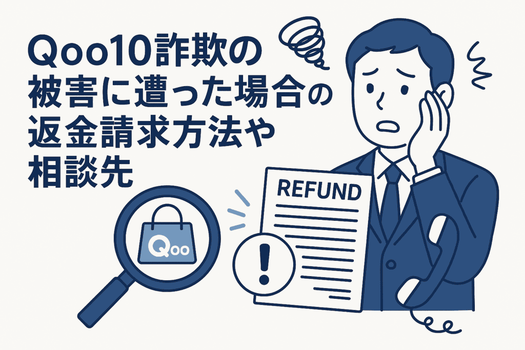 Qoo10詐欺の被害に遭った場合の返金請求方法や相談先
