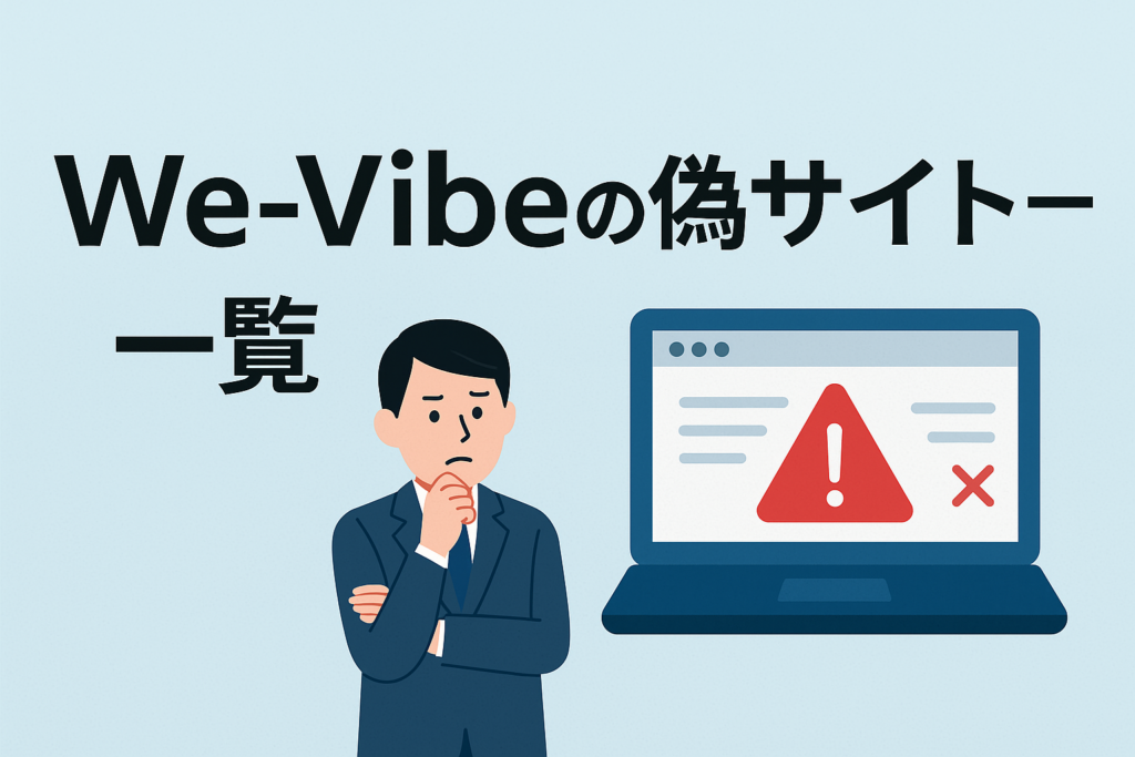 We-Vibeの偽サイト一覧