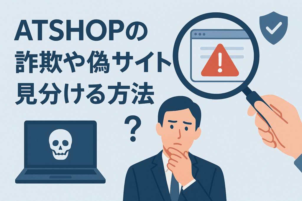 ATSHOPの詐欺や偽サイトを見分ける方法