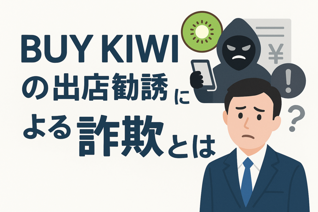 BUY KIWIの出店勧誘による詐欺とは