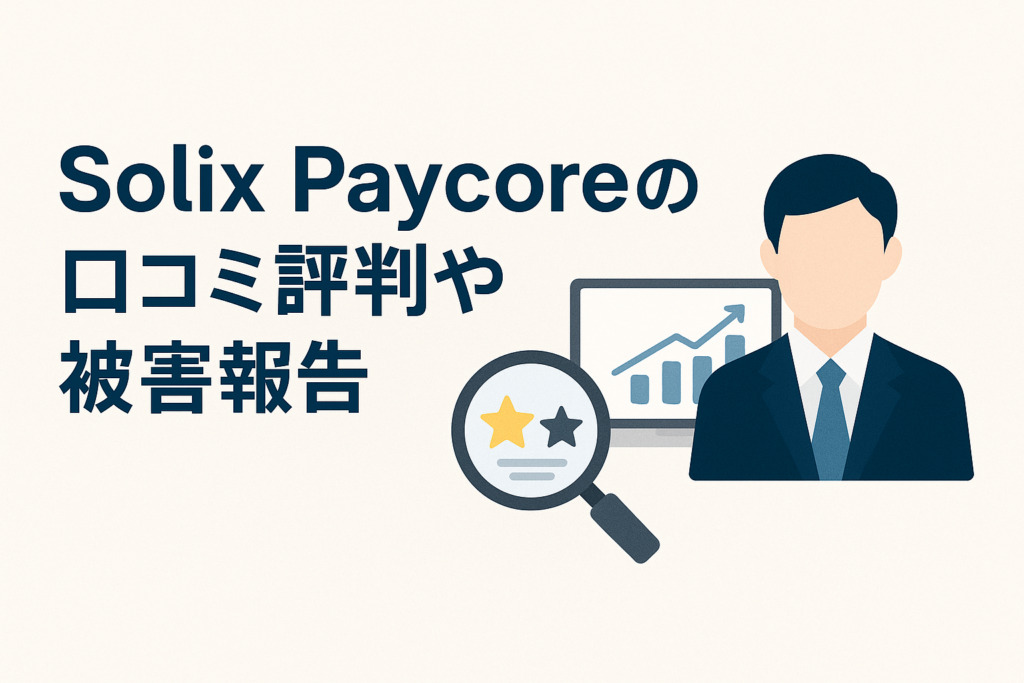 Solix Paycoreの口コミ評判や被害報告