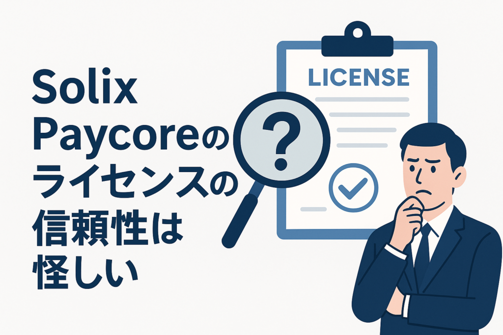 Solix Paycoreのライセンスの信頼性は怪しい