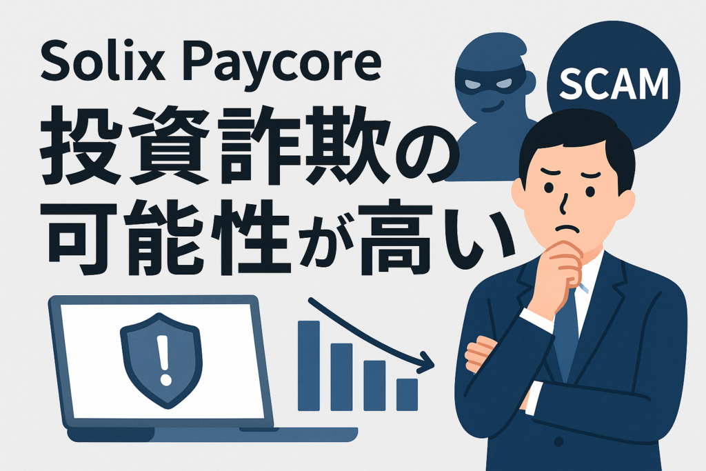 Solix Paycoreは投資詐欺の可能性が高い