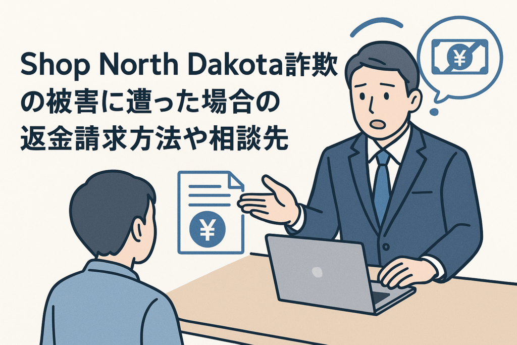 Shop North Dakota詐欺の被害に遭った場合の返金請求方法や相談先