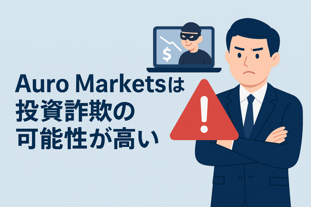 Auro Marketsは投資詐欺の可能性が高い