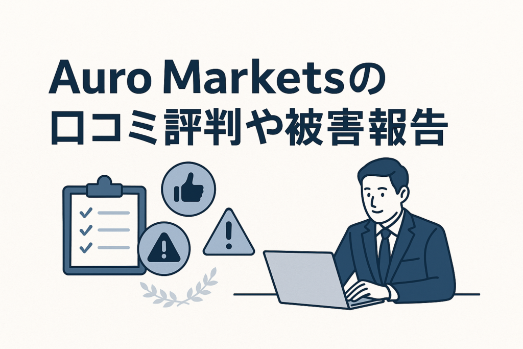Auro Marketsの口コミ評判や被害報告