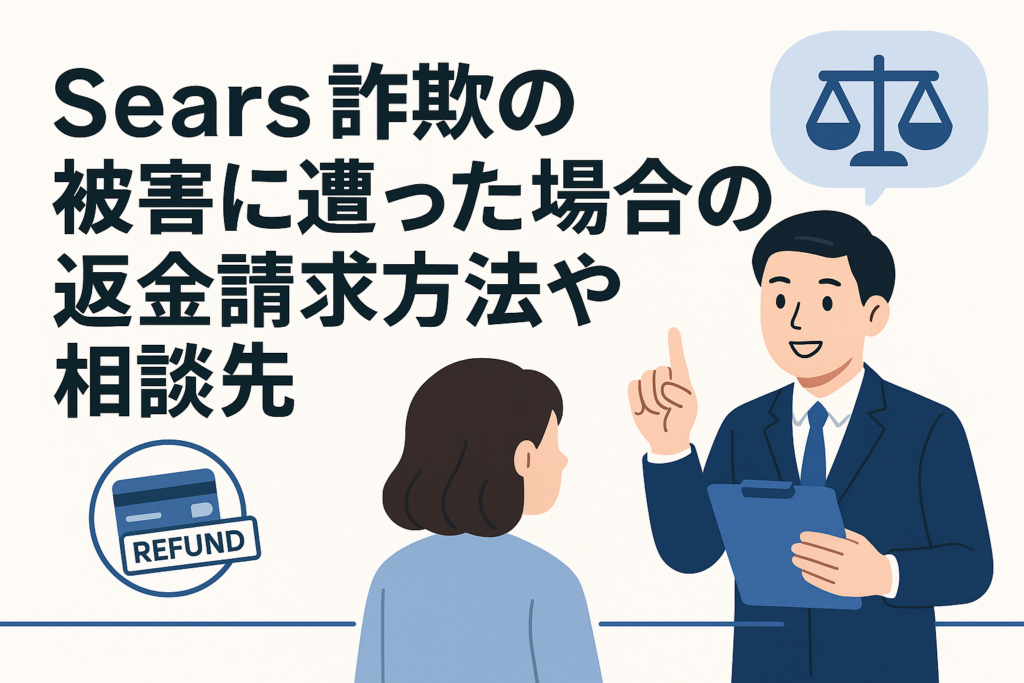 Sears詐欺の被害に遭った場合の返金請求方法や相談先