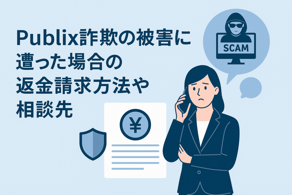 Publix詐欺の被害に遭った場合の返金請求方法や相談先