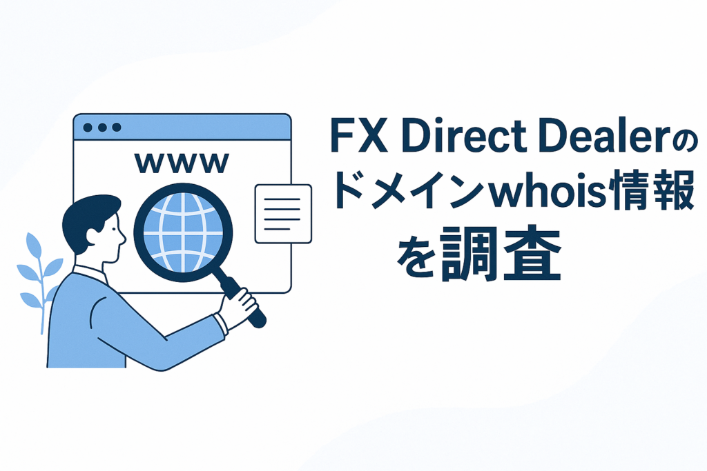 FX Direct Dealerのドメインwhois情報を調査