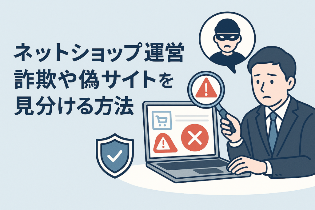 ネットショップ運営詐欺や偽サイトを見分ける方法