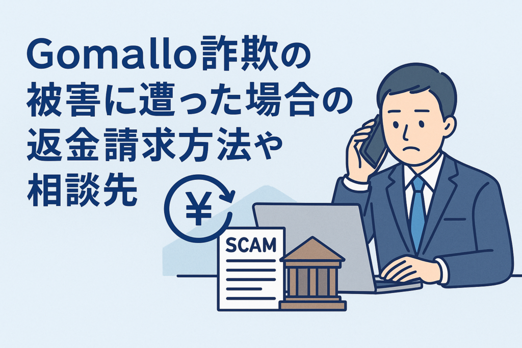 Gomallo詐欺の被害に遭った場合の返金請求方法や相談先