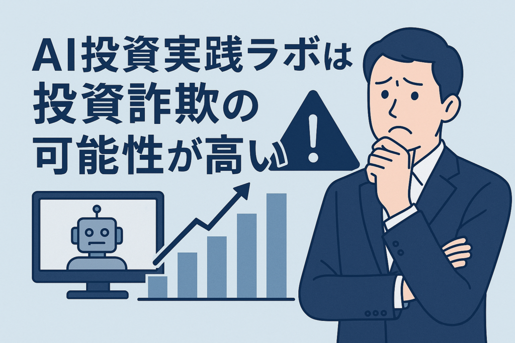 AI投資実践ラボは投資詐欺の可能性が高い