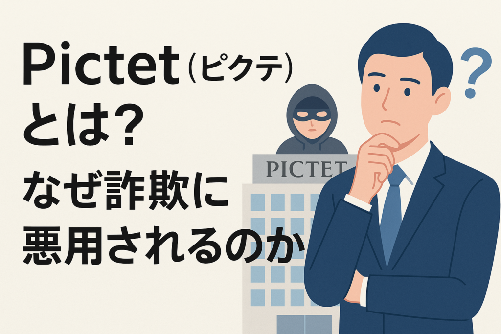 Pictet（ピクテ）とは？なぜ詐欺に悪用されるのか