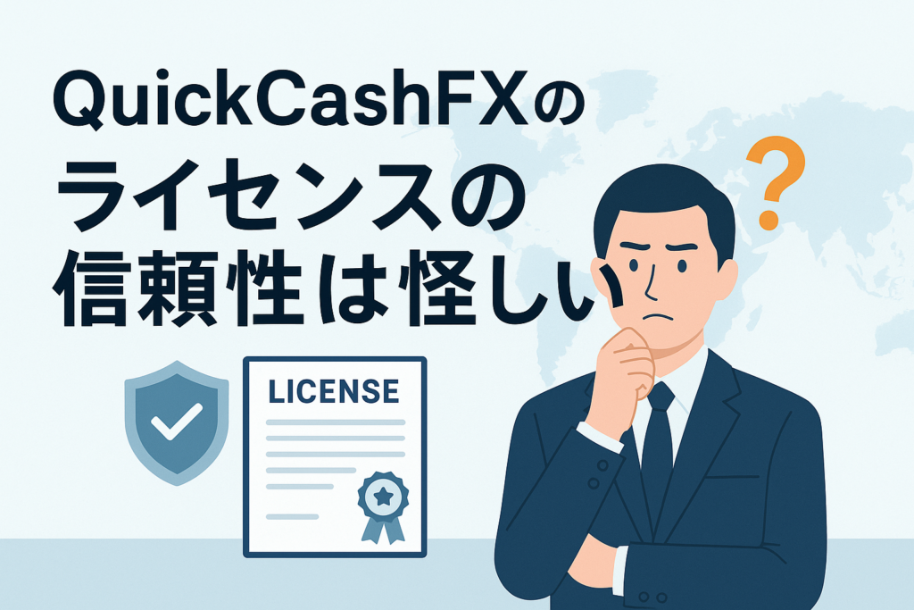QuickCashFXのライセンスの信頼性は怪しい