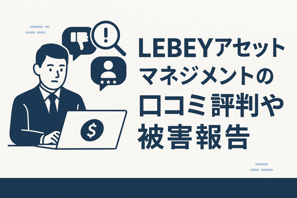 LEBEYアセットマネジメントの口コミ評判や被害報告