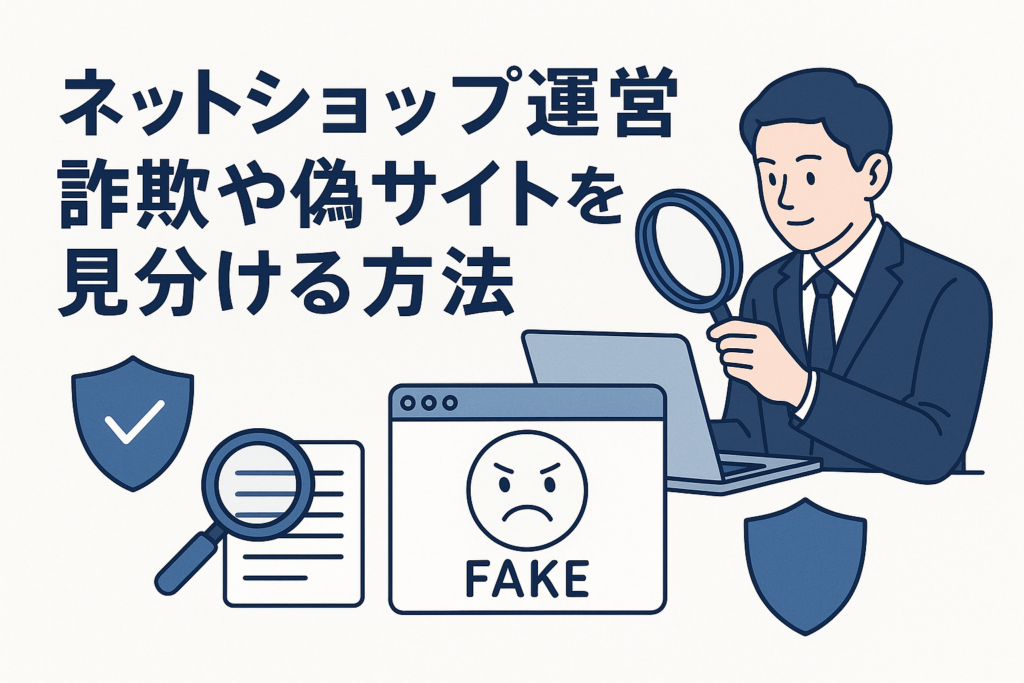 ネットショップ運営詐欺や偽サイトを見分ける方法