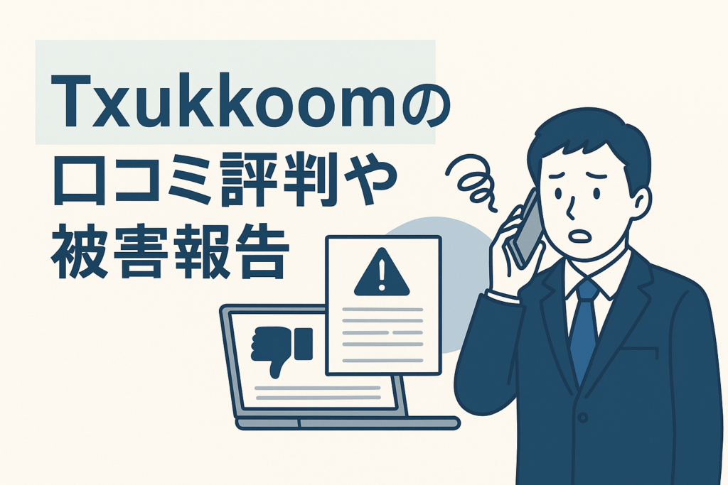 Txukkoomの口コミ評判や被害報告