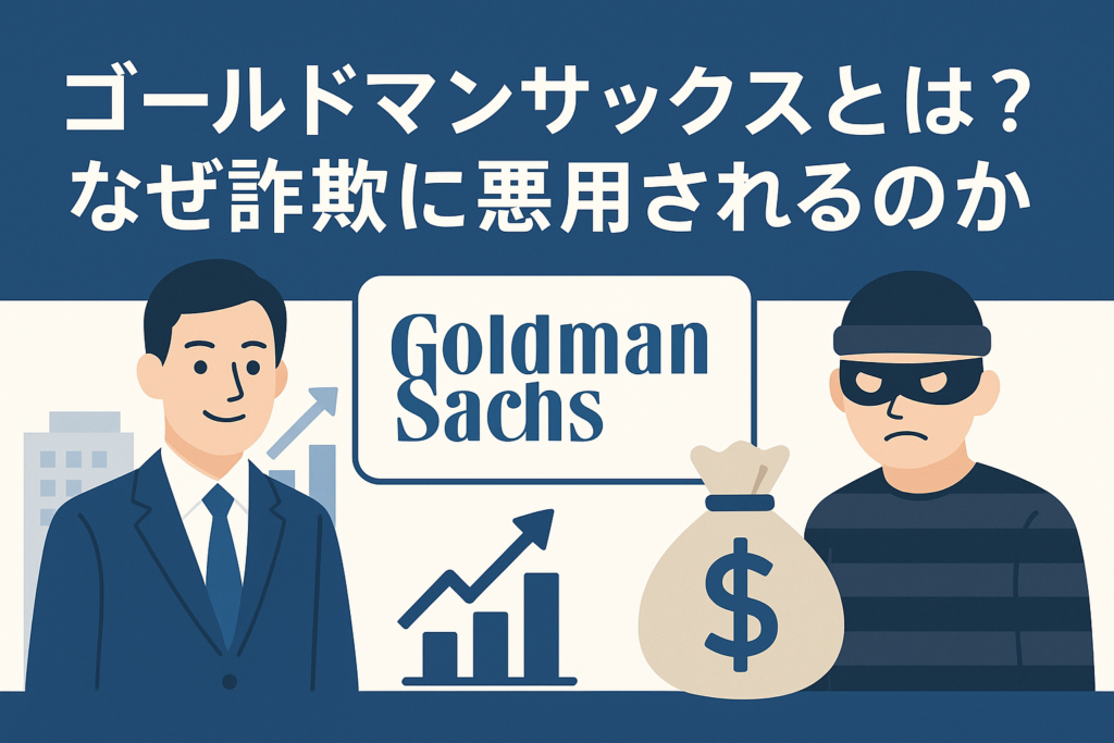 ゴールドマンサックスとは？なぜ詐欺に悪用されるのか