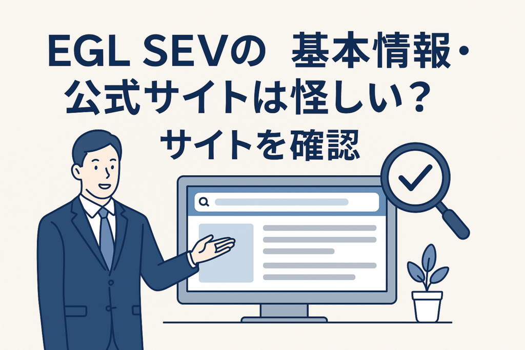 EGL SEVの基本情報・公式サイトは怪しい？サイトを確認