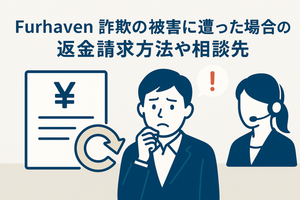 Furhaven詐欺の被害に遭った場合の返金請求方法や相談先