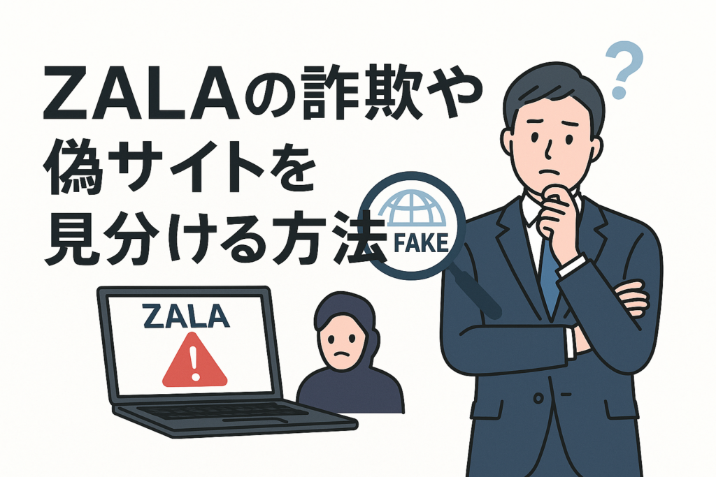 ZALAの詐欺や偽サイトを見分ける方法