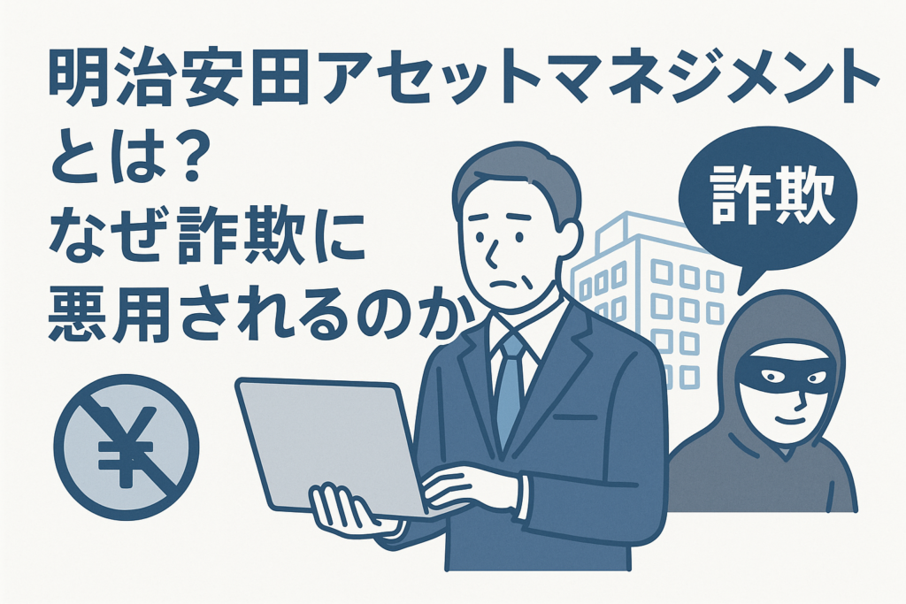 明治安田アセットマネジメントとは?なぜ詐欺に悪用されるのか