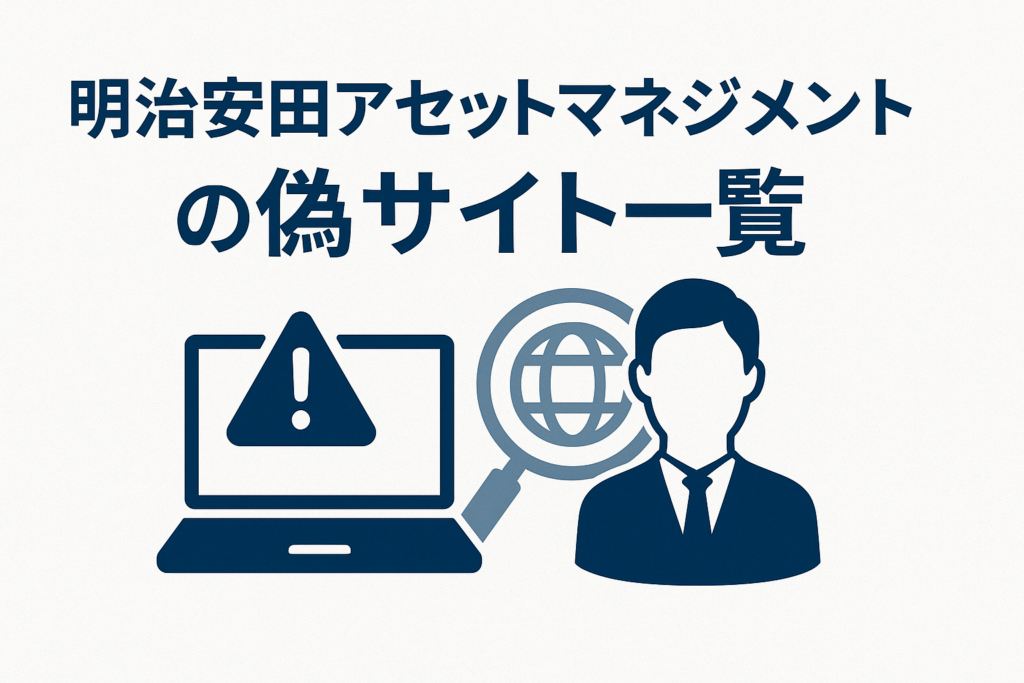 明治安田アセットマネジメントの偽サイト一覧