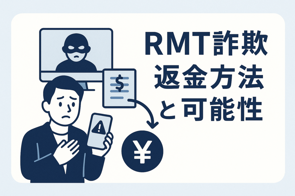 RMT詐欺の返金方法と可能性