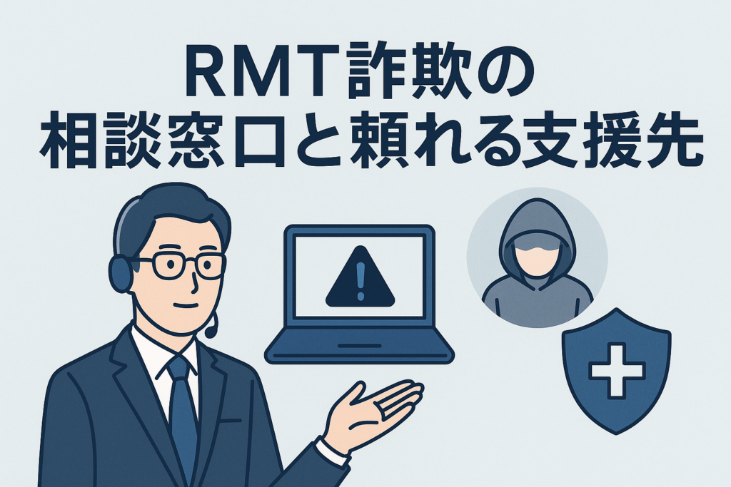 RMT詐欺の相談窓口と頼れる支援先