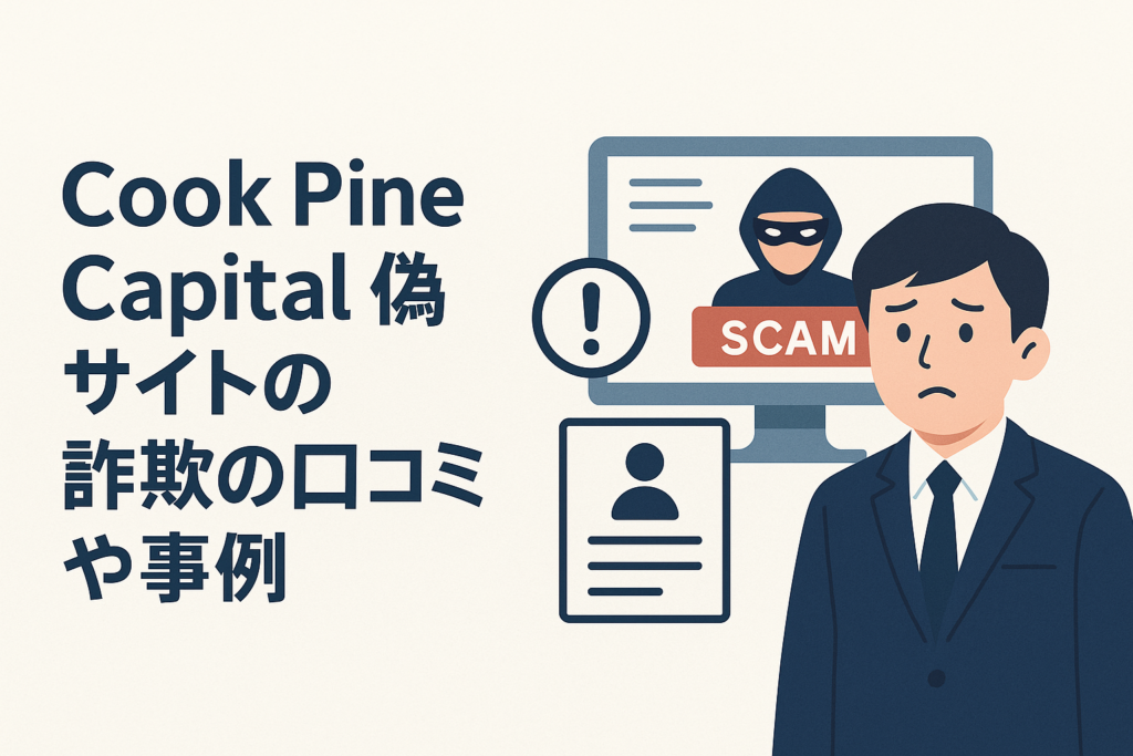 Cook Pine Capital偽サイトの詐欺の口コミや事例