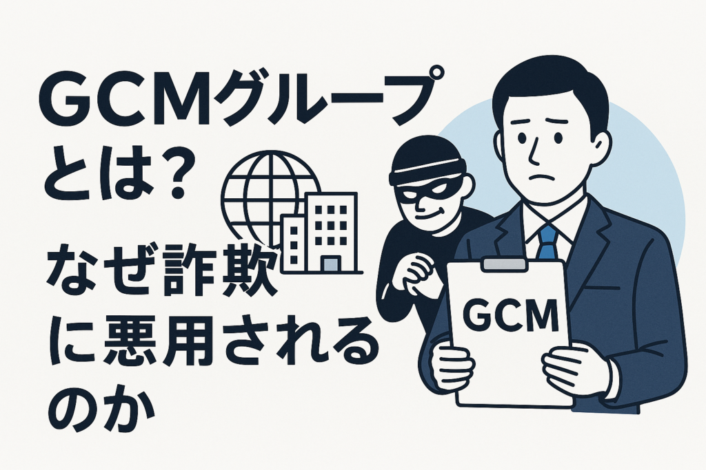 GCMグループとは？なぜ詐欺に悪用されるのか