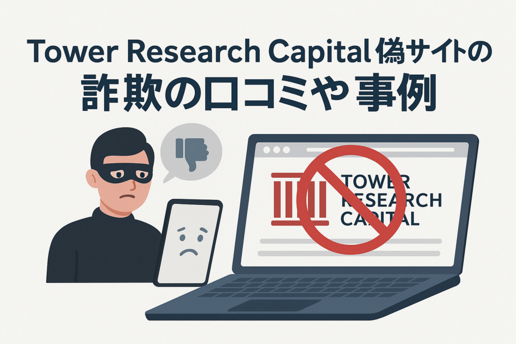 Tower Research Capital偽サイトの詐欺の口コミや事例
