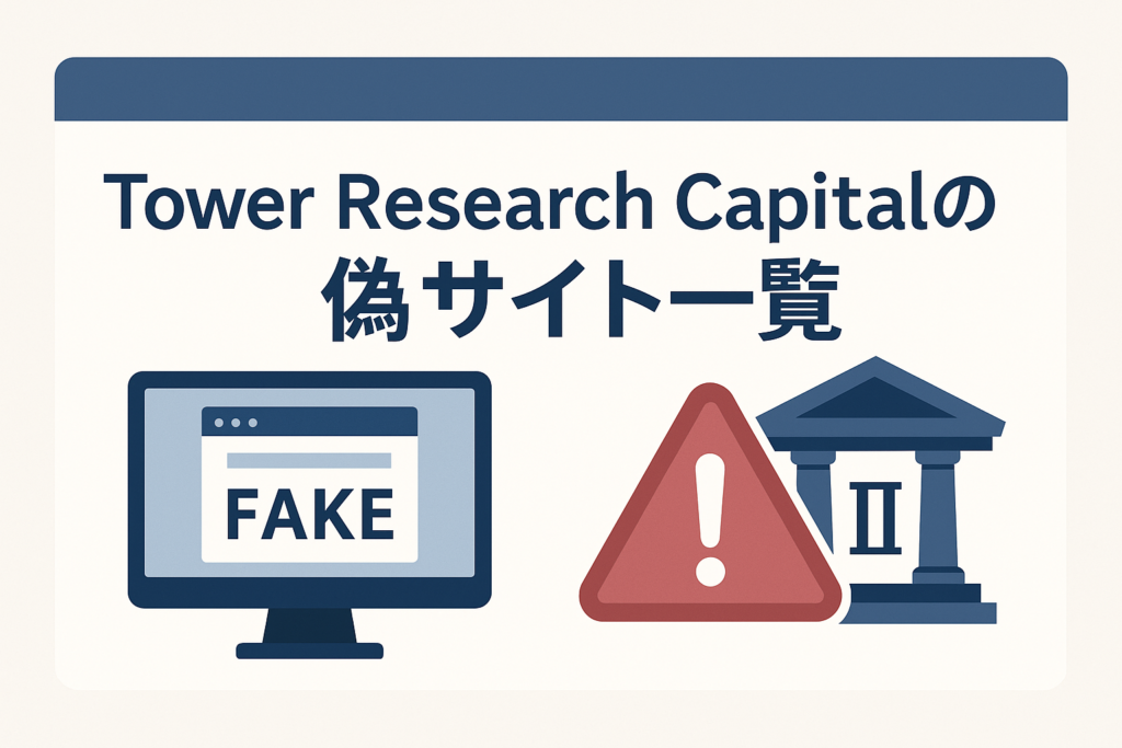 Tower Research Capitalの偽サイト一覧
