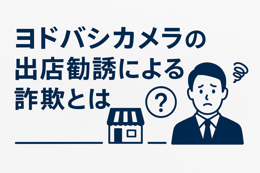 ヨドバシカメラの出店勧誘による詐欺とは