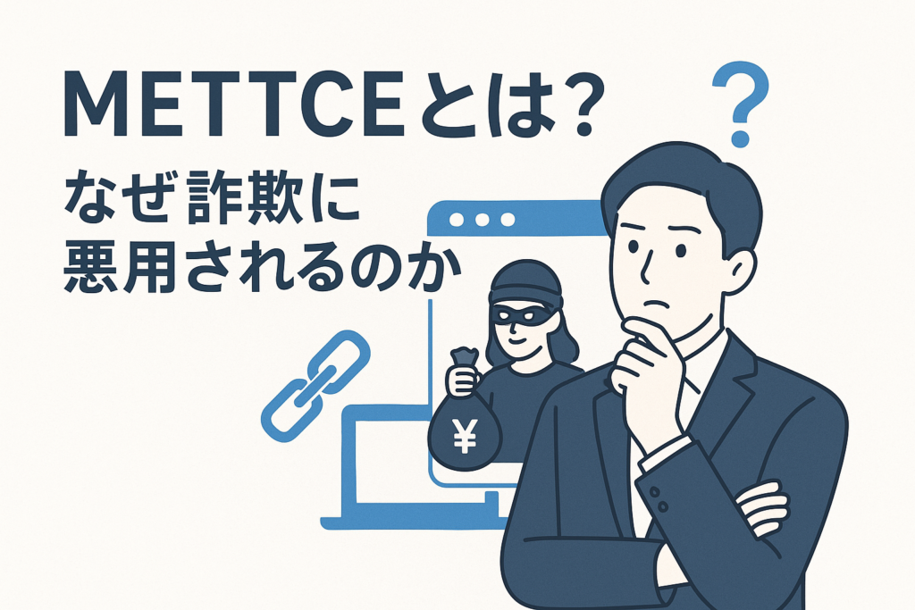 METTCEとは?なぜ詐欺に悪用されるのか
