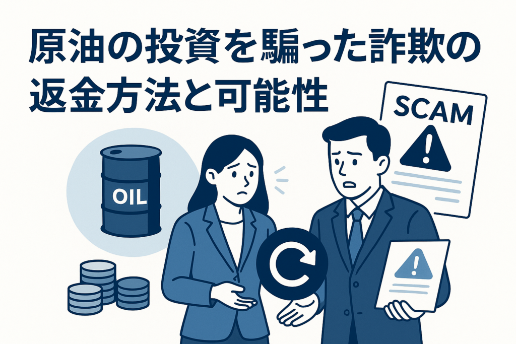 原油の投資を騙った詐欺の返金方法と可能性