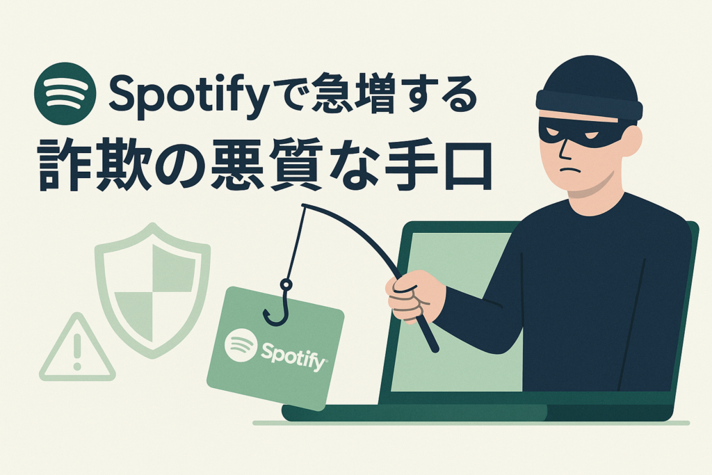 Spotifyで急増する詐欺の悪質な手口