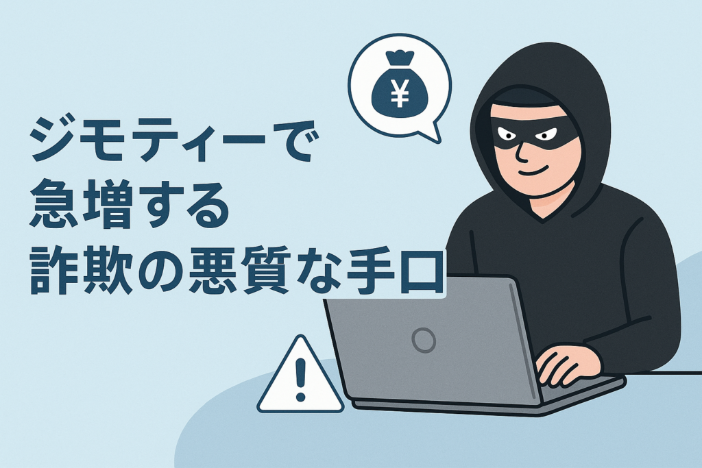 ジモティーで急増する詐欺の悪質な手口