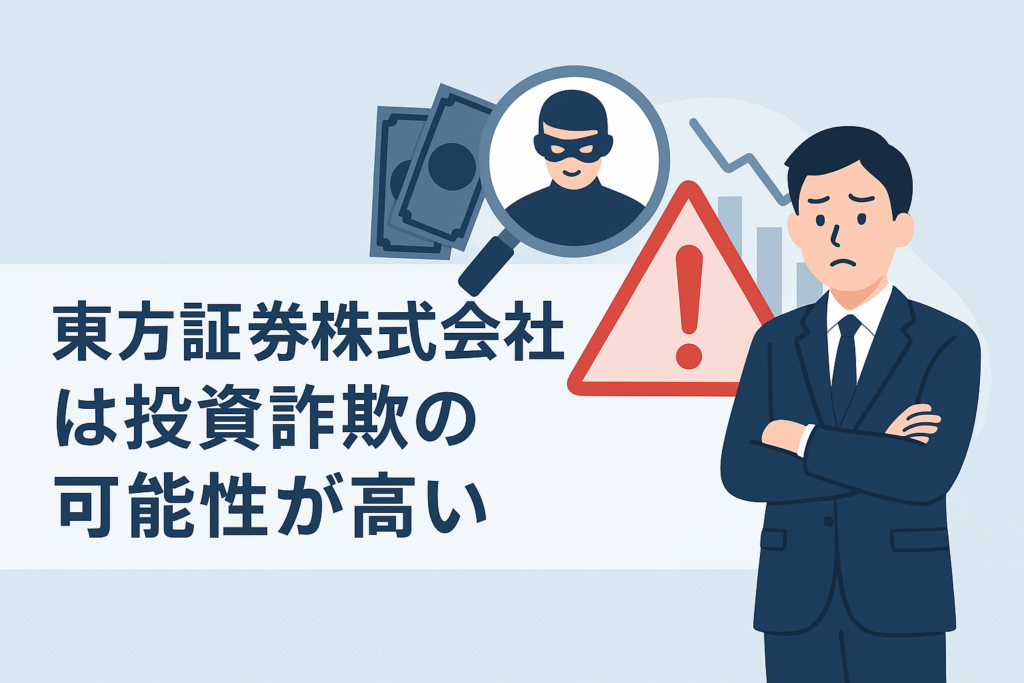 東方証券株式会社は投資詐欺の可能性が高い