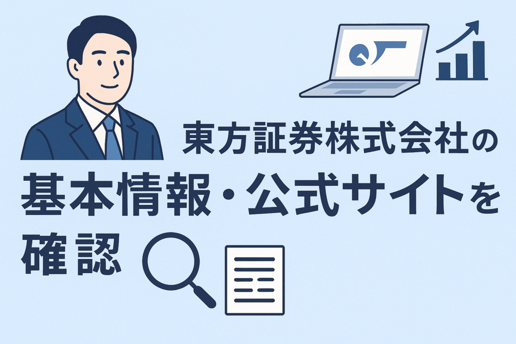 東方証券株式会社の基本情報・公式サイトを確認