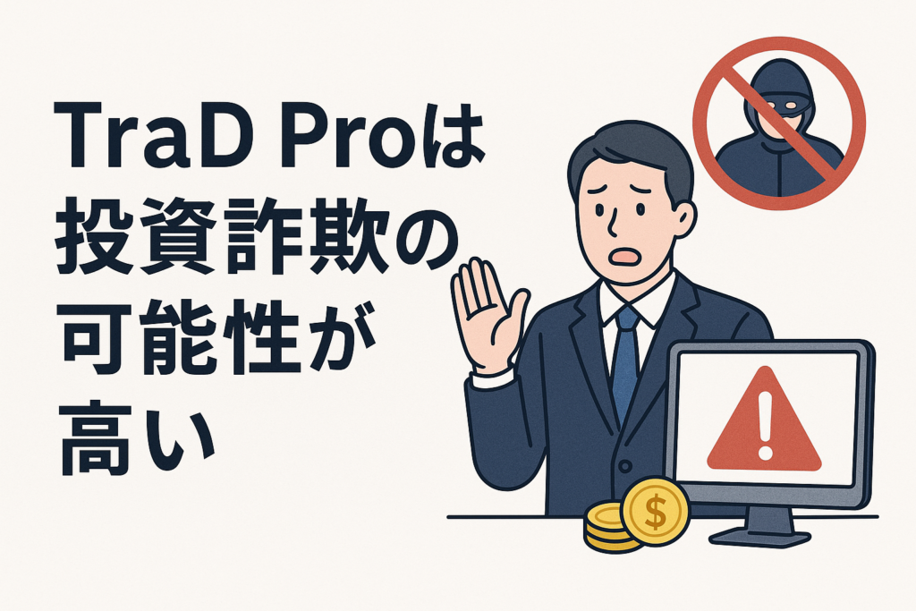 TraD Proは投資詐欺の可能性が高い