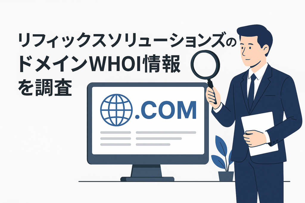 リフィックスソリューションズのドメインwhois情報を調査