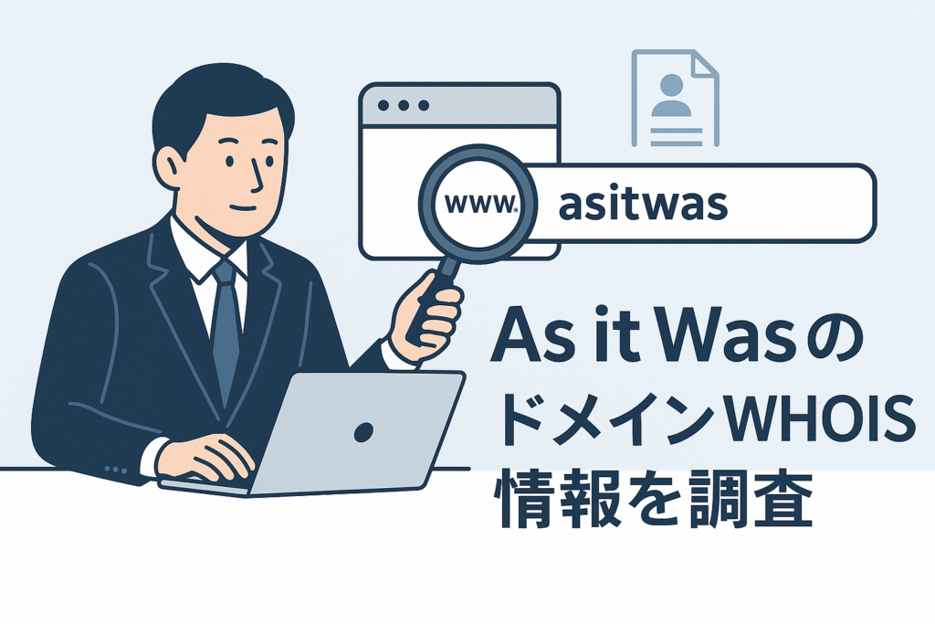 As it Wasのドメインwhois情報を調査