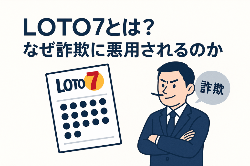 LOTO7とは?なぜ詐欺に悪用されるのか