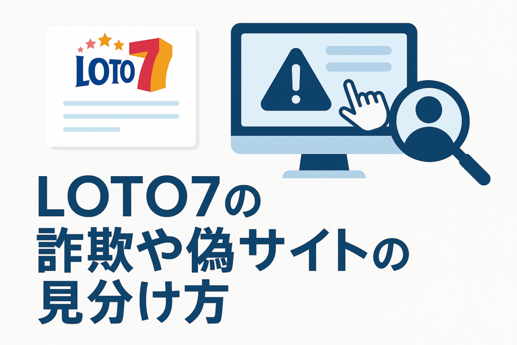 LOTO7の詐欺や偽サイトの見分け方