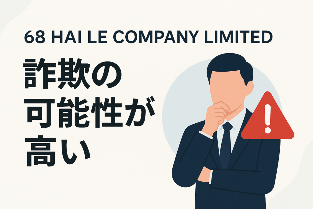68 HAI LE COMPANY LIMITEDは詐欺の可能性が高い