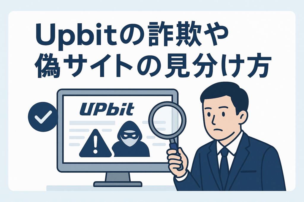 Upbitの詐欺や偽サイトの見分け方