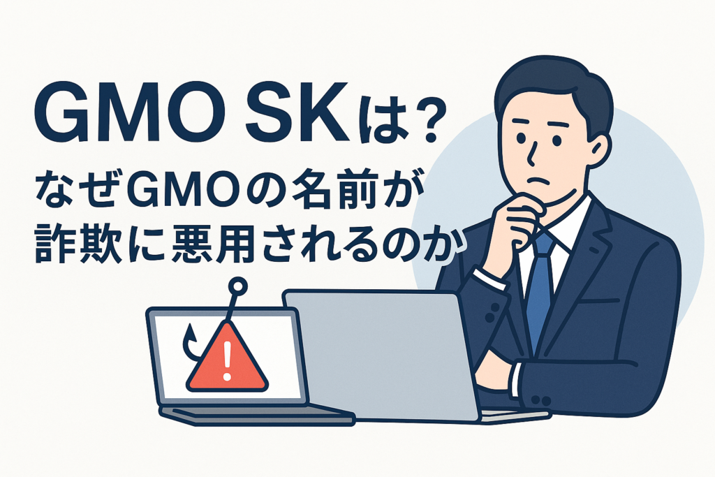 GMO SKとは?なぜGMOの名前が詐欺に悪用されるのか
