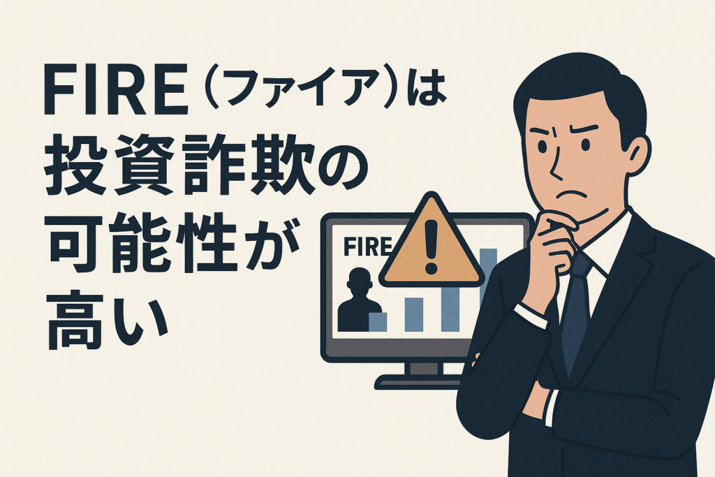 FIRE(ファイア)は投資詐欺の可能性が高い