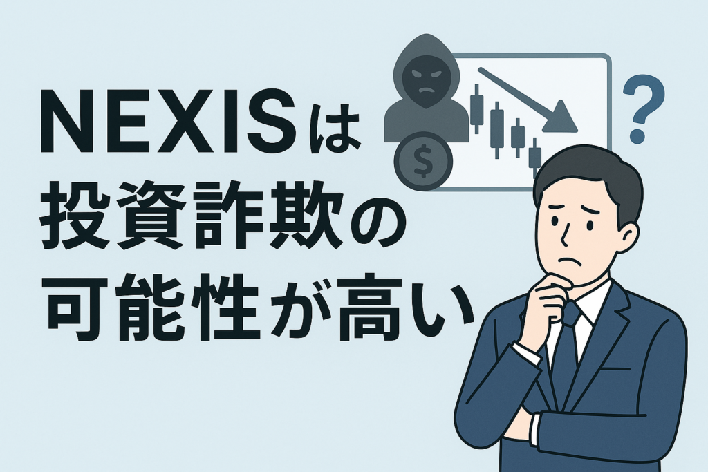 NEXISは投資詐欺の可能性が高い